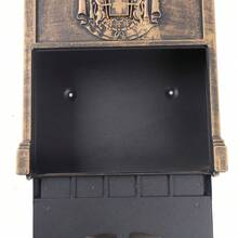 Ubfhonsi European Retro Vintage Mailbox, Wall Mounted Mailbox, Mailbox With Lock - As Shown - View 11