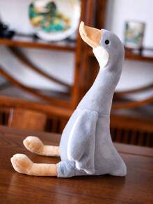11.81inch Sitting Goose Plush Doll - Super Soft And Fluffy, Silicone Doll Full Silicone Body Plush Anime Figure Stuffed Animal Teddy Bear Plushies Dolls For Boys And Girls Office Desk Accessories Room Decor Halloween Squishy Squishies - Multicolor - View 13