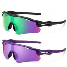 Lightweight Wrap Sports  Sports Glasses,Outdoor Eyewear  | Running & Cycling Eyewear For Outdoor Activities - Khung màu xám nhạt, tấm thủy ngân - Xem 10