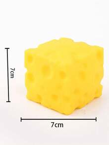 Juguete antiestrés de queso realista de gran tamaño, pelota de tofu moldeable de rebote lento y creativa. Un juguete de escritorio portátil que puede aliviar la ansiedad en cualquier momento, adecuado para el aula, exteriores, alivio del estrés en la empresa, y es una opción perfecta para decoración de escritorio, premios de aula, regalos de fiesta y regalos de vacaciones! - Multicolor - Ver 12