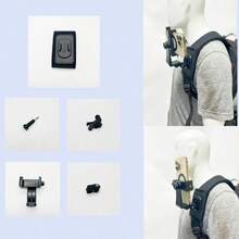 Quick Release Backpack Clip Mount, 360° Rotating Action Camera Bracket, First-Person View Video Fixing Clip Live Streaming Accessory, Backpack Strap Shoulder Strap Waist Belt Clip Handheld Chest POV Hiking Body Sensor Attachment - Multicolor - View 10