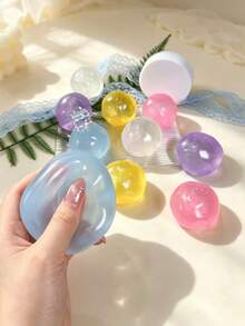 Transparent Multicolor Round Ball Squeeze Toy, Soft Touch, Can Be Kneaded Freely Without Bouncing Back, Stress Relief Tool For Adults And Students To Relieve Anxiety And Relax, Ideal Birthday Gift, Holiday Gift - Multicolor - View 8