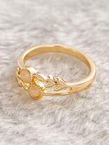 1 buah cincin cantik, cocok untuk wanita, cocok untuk pernikahan, pertunangan, pesta ulang tahun, dan sebagai hadiah Hari Valentine. - 1# - View 3