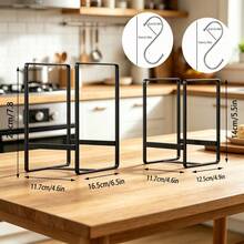 1 pieza Escurridor de platos vertical de metal para cocina, estante de almacenamiento multifuncional para encimera, organizador ligero y elegante para platos/tablas de cortar/tapas de ollas, estante de hierro resistente a la oxidación que ahorra espacio, adecuado para todas las necesidades de almacenamiento y organización de la encimera de la cocina del hogar - Multicolor - Ver 11