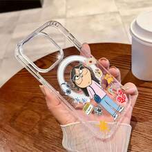 Creative Theme Pink Teacher Phone Case. Cases Compatible With Apple, , , And Honor. Made Of TPU Silicone, They Offer Protection Against Bumps And Drops. - 無色 - 查看 3