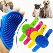 2pcs/1pc Pet Bath Brush, Cat Massage Brush, Dog Bathing Glove, Adjustable Silicone Rubber Bath Comb, Suitable For Long And Short Hair Dogs And Cats - View 7