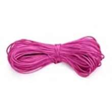 Silk Thread Satin Cord 2mm - 5 Meters Various Colors - Hot Pink - View 4