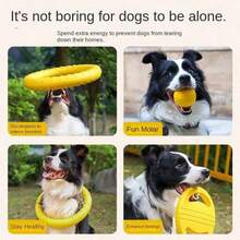 Pet Training Toy, Suitable For Outdoor Sports And Interaction With Dogs. Durable And Hard To Damage, Suitable For Medium To Large Dogs. Lightweight And Easy To Throw. - Multicolor - View 4