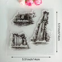 Stempel Silikon Transparan/Stempel untuk Scrapbooking, Pembuatan Kartu, Dekorasi DIY, Seri Bunga, Lanskap, Alam, Tanaman - alam - View 45