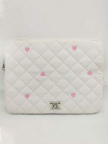1 buah Sarung Tablet Bordir Hati Lucu, Ringan dan Tahan Gores, Cocok untuk Tablet 11"/13"/15", Tas Pelindung Penyimpanan Komputer Sentuh Nyaman Bertekstur Kreatif - MultiWarna - View 20
