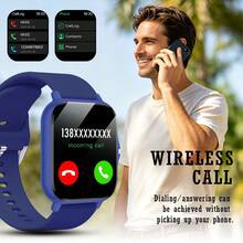 1.83 Inch Smart Watch For Men And Women, 1pc, Can Receive Calls, Messages, Time, Alarm, Pedometer, Multiple Sports Modes, Compatible With Android And IOS, Suitable For School, Sports, Party, Birthday, First Choice Gift - Multicolor - View 9