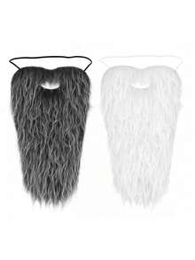 1pc/2pcs Long Natural-Looking Beard Mask, Great For Halloween, Christmas Costume Party Makeup, Cosplay - Multicolor - View 21