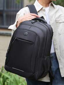 SHILAN Business Casual Laptop Backpack With Front Compartment Design, A Versatile Daily Backpack For Office Work, Business Trips And Short Travels - Multicolor - View 8