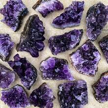 1PC Amethyst Natural Crystal Quartz Stone Energy Healing Mineral Stone Rock Home Decor Crystal Cluster - 20-40g - View 5