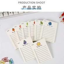 1pc Unique Cloud-Shaped Humorous To-Do List Memo Notepad, Creative Gift, 10.2x8cm, 7x10 Minimalist Cute Fruit To-Do List Planner, Checklist, Planner, Bullet Journal, Memo, Notebook, Non-Adhesive Highly Attractive Portable Tear-Off Memo Pad, 50 Pages - Portable Notepad - View 8