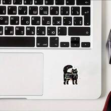 Stiker "Aku Mengeong Apa yang Kukeong", Stiker Botol Minum Meme Kucing Lucu, Stiker Lucu, Stiker Imut, Stiker Laptop, Stiker, Stiker untuk Perlengkapan Sekolah Laptop - Film Bintang - View 4