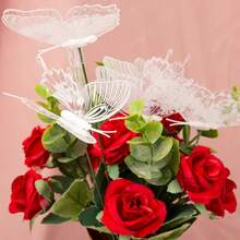 50/30/20/15/5入 3D仿真蝴蝶裝飾假花 感恩節桌面裝飾 花園 生日 婚禮 花瓶 房間 臥室 客廳 家居裝飾 派對裝飾 秋季家居裝飾 Friendsgiving裝飾 聖誕家居裝飾 - 白色 - 查看 9