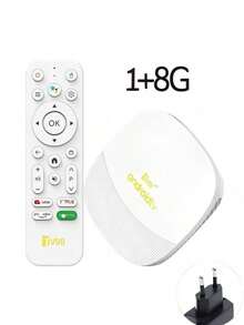 Q96 OHP TV98 ATV Max 安卓 14 电视盒，全志 H313 芯片，支持 WiFi 6、4G/5G、蓝牙、8K、4K AV1 全高清智能媒体播放器，具备语音控制和手机屏幕镜像功能，适合家庭使用 - 白色 - 查看 15