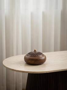 Cirelle 南美胡桃木香炉，室内香薰扩散器，附赠檀香，茶道装饰礼品，生日或毕业礼物 - 紫紅色 - 查看 6