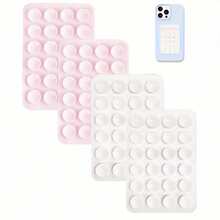 4pcs Silicone Grip Phone Holder Set, Compatible With All Phones: Adhesive Phone Grip For Selfie And Video, Suitable For Shower And Wall Mount Holder, Gift For Friends, Halloween Gift - Multicolor - View 14