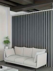 Minimalist Style Louvered Door Curtain With Hooks And Storage Straps. Very Suitable For Use In Living Rooms, Bedrooms, Or Kitchens. The Design Is Simple And Easy To Maintain, Suitable For Year-Round Use, And Has Durability And A Long Service Life. - D - View 8
