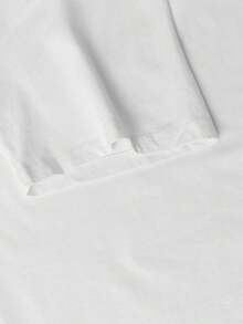 Ladies' Casual Short Sleeved T-Shirt With Round Neck Design And Letter Print, Perfect For Spring And Summer Wear. - 白色 - 查看 4