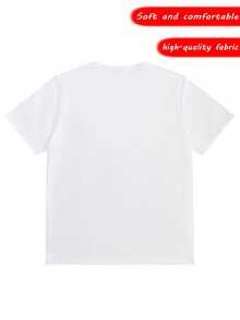 Classic Racing Print T-Shirt, Soft Short Sleeve T-Shirt, Comfortable Summer Top, Harajuku Urban Fashion Men's Clothing, For Car Enthusiasts, Suitable For Sports - 白色 - 查看 3