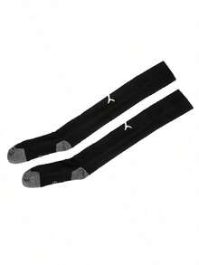 Puma 男士足球運動襪 Team LIGA Socks 舒適貼合輕盈簡約足弓支撐長襪 703438-03 - 黑色-彪馬白 - 查看 1