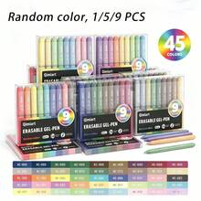 1/5/9PCS Colorful Erasable Gel Pen Set, Easily Erase Writing Errors; Equipped With 0.6mm Tip And Unique Egg-Shaped Design, Perfect For Sketching, Doodling, Writing, Project Creation, Learning Supplies, Office Tools And Professional Art Applications/School Supplies - Erasable Ballpoint Pen - View 1