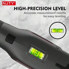 NJTY 3-In-1 Laser Tape Measure: It Has A 5m Self-Locking Retractable Tape, Bidirectional Up/Down Green Laser Line Projection, High-Precision Leveling Bubble, Portable Handheld Laser Tool For Construction, Carpentry & Home Renovation DIY Projects - One Size - View 5