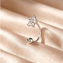 5pcs/1pc Bow Star Flower Jewelry Nose Ring Gold Open Nose Hoop, Rotating Ball End Nose Piercing Jewelry, Suitable For Women - Butterfly - View 19