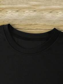 Short-Sleeved T-Shirt For Boys - Black - View 3