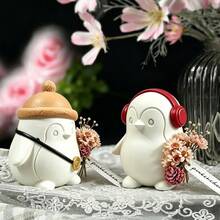 Cubulo Set 2 Buah Cetakan Silikon Resin Penguin Lucu, Cocok untuk Resin Epoksi, Lilin Aromaterapi, Plester, Cetakan Pengecoran Resin Sabun, Kerajinan Tangan DIY, Dekorasi Rumah untuk Pesta Natal dan Halloween - Cetakan Set Bayi Penguin - 718/719 - View 8