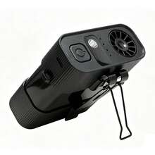 CyberDyer Kipas Pinggang Portabel dengan Lampu LED, Motor Tanpa Sikat 13000-60000 RPM, Dapat Diisi Ulang, 4 Kecepatan, Operasi Senyap, Penjepit untuk Pendinginan Pribadi untuk Berkemah/Konstruksi/Aktivitas Luar Ruangan/Perjalanan - Dipasang di pinggang - View 11