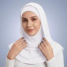 Awegeo 1Pc Instant Hijab For Women, One-Piece Jersey Headscarf, Stretchy No-Pin Hijab, Soft Breathable Full Coverage Head Wrap For Daily Wea - Multicolor - View 8