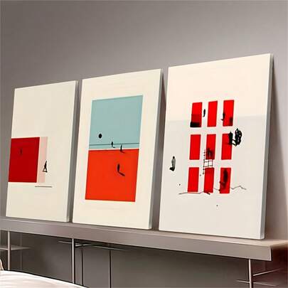 3pcs Modern Wall Art Canvas Paintings - Flowers, Text, Beige Room Decoration, Artistic Abstract Posters And Printed Materials For Living Room Decoration, Vintage Frameless Wall Arts Posters Living Room Decor, Home Decor,Room Decor,Wall Decor,