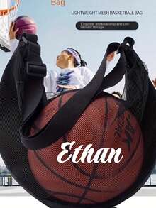 Customized Sports Ball Bags; Storage Bags For Basketballs And Soccer Balls; Shoulder/Crossbody Volleyball Bag; Mesh Sports Training Bag. - Multicolor - View 10