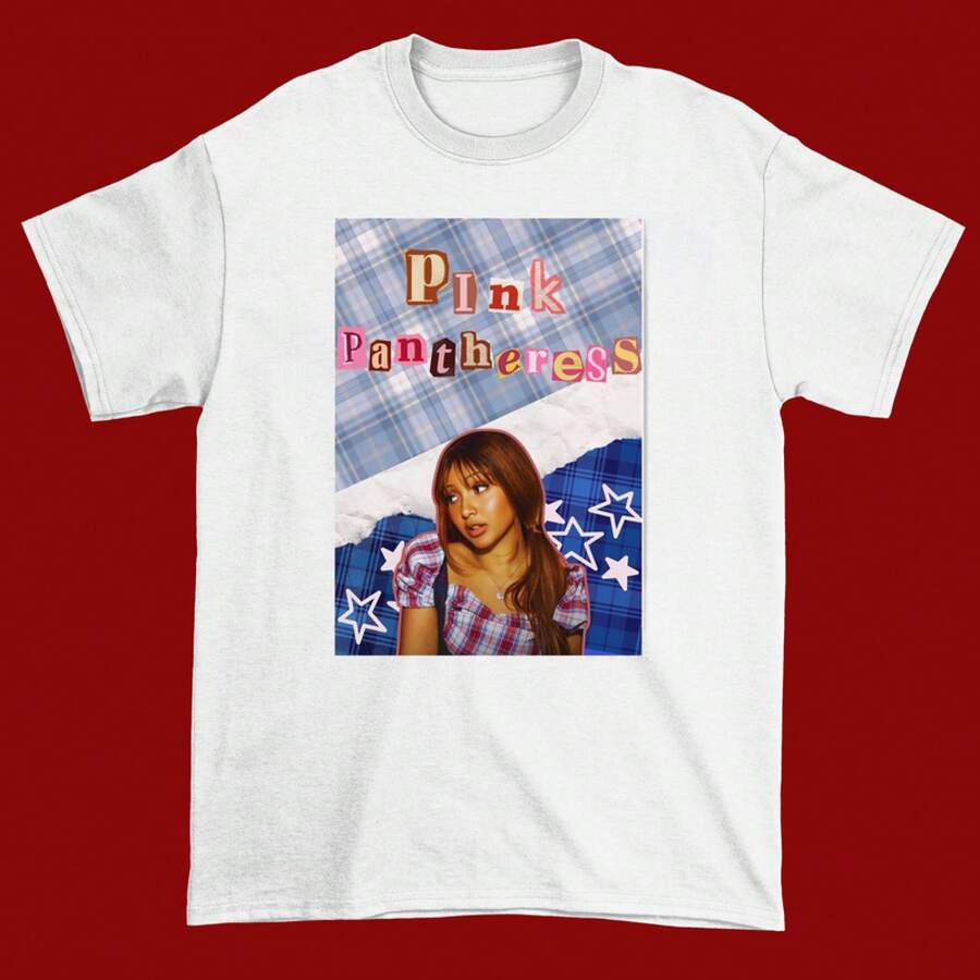 PinkPantheress White Cotton T-Shirt, Sizes S-3XL, Unisex R93, 100% Cotton, Short Sleeve, For Mexican Rock, Everyday Urban Wear For Men And Women - 白色 - 查看 1