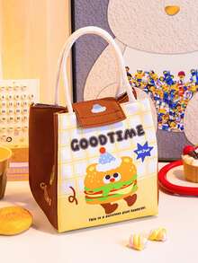 Cartoon Student Breakfast Bag, Thermal Bag, Portable Bento Bag, Office Worker Thermal Insulation And Cold Lunch Box Bag, Thickened Portable Bento Bag - Multicolor - View 19