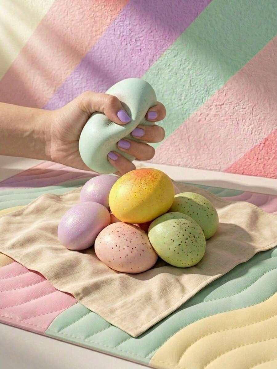 1pc Super Soft Butter Toast Shaped Squishy Toy - Perfect Gift For Birthday, Holiday, Christmas And Halloween - 彩色 - 查看 1