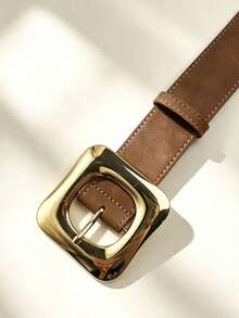 APLCSEY 2pcs/1pc Women's Belt Suitable For Daily Wear - Camel - View 7