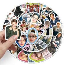 50pcs Fun K-POP CORTI-S Stickers CORTI-S Gift CORTI-S Merchandise CORTI-S Poster Decoration Graffiti Stationery Stickers Vinyl Waterproof Suitable For Laptop Phone Phone Case Gift Computer Diary Skateboard Water Bottle Scrapbook Guitar - B - View 6