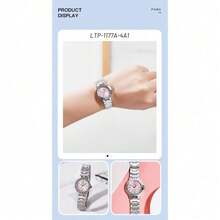 Casio Multi-Color Dial Watch, Slim Wrist Friendly Waterproof Quartz Watch, Fashion Versatile Wristwatch For Girls - one-size - View 6