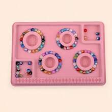 Bandeja de diseño de joyería para ensartado de cuentas con escala de medición para DIY y exhibición - plato con cuentas - Ver 6