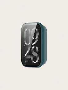 1pc Plain Integrated PC Protective Case & Screen Protector Compatible With Xiaomi Smart Band 10 Pro Scratch/Shock Proof Full Cover Bumper, Women/Men - Smart Band 10 Pro - View 9