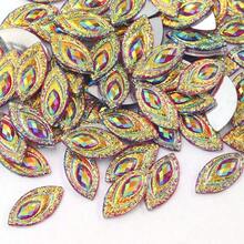 50pcs Colored Resin AB Flat Back Eyelets, Suitable For Clothing, Jewelry, DIY, Clip And Paste Decoration - Color - View 10