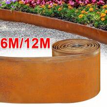 6m And 12m Flexible Metal Garden Border Lawn Edging Outdoor Grass Path Edge Roll - 12M - View 1