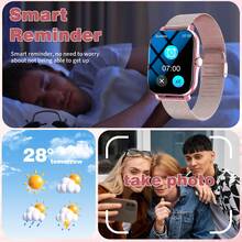Jam Tangan Pintar Layar Sentuh Penuh HD 1,83 Inci Baru, Unisex, Mendukung Panggilan/Jawab Telepon, Tali Baja, Pedometer, Penghitung Kalori, Berbagai Mode Olahraga, Pengingat Pesan dan Pengingat Panggilan, Jam Tangan Pintar Multifungsi, Jam Tangan Pintar Olahraga, Kompatibel dengan Sistem Android/IOS, Pilihan Hadiah Natal - MultiWarna - View 6
