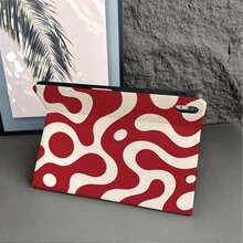 1件 紅色與白色抽象漩渦印花平板保護殼，附筆槽，相容於 iPad 10代 Smart Case/Air 13(M3 2025)/Air 11/11(A16 2025)，相容於 Oppo Pad，相容於 Matepad，相容於 Vivo Pad，相容於 Honor Pad，相容於 Xiaoxin Pad - 彩色 - 查看 4