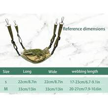 Small Pet Hammock Lizard Resting Swing Basking Platform Comfortable Wear-Resistant Durable With Four Corner Hooks Adjustable Easy Installation - View 2